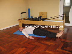 Tijeras Frontales. Posición 1  Curso de Pilates Mat