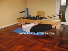 Tijeras Frontales. Posición 3. Curso de Pilates Mat