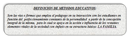 Métodos educativos