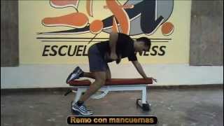 Vídeo de ejercicios de dorsales con barras y mancuernas con Adrián Andreani 