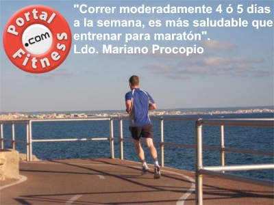 Correr moderadamente 4 ó 5 días por semana es más saludable que entrenar para maratón