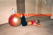 Abdominales con Fit Ball Training: posicin inicial