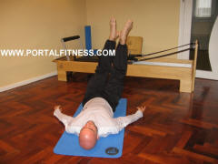 Círculos a 2 Piernas. Posición 3. Curso de Pilates Mat